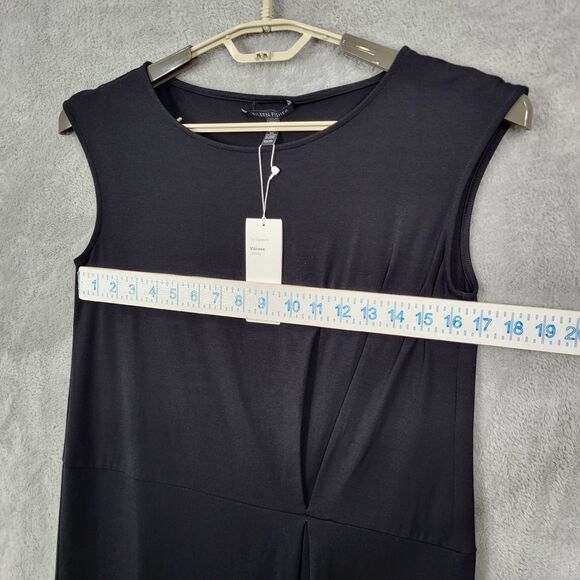 Eileen Fisher Short Shift Dress Black Size XS Cap Sleeve Ballet Neck LBD New - Picture 7 of 16